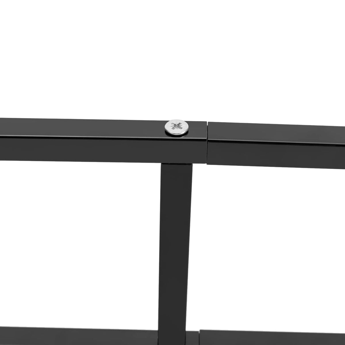 34 Inch Black Metal Media Storage Rack K557416