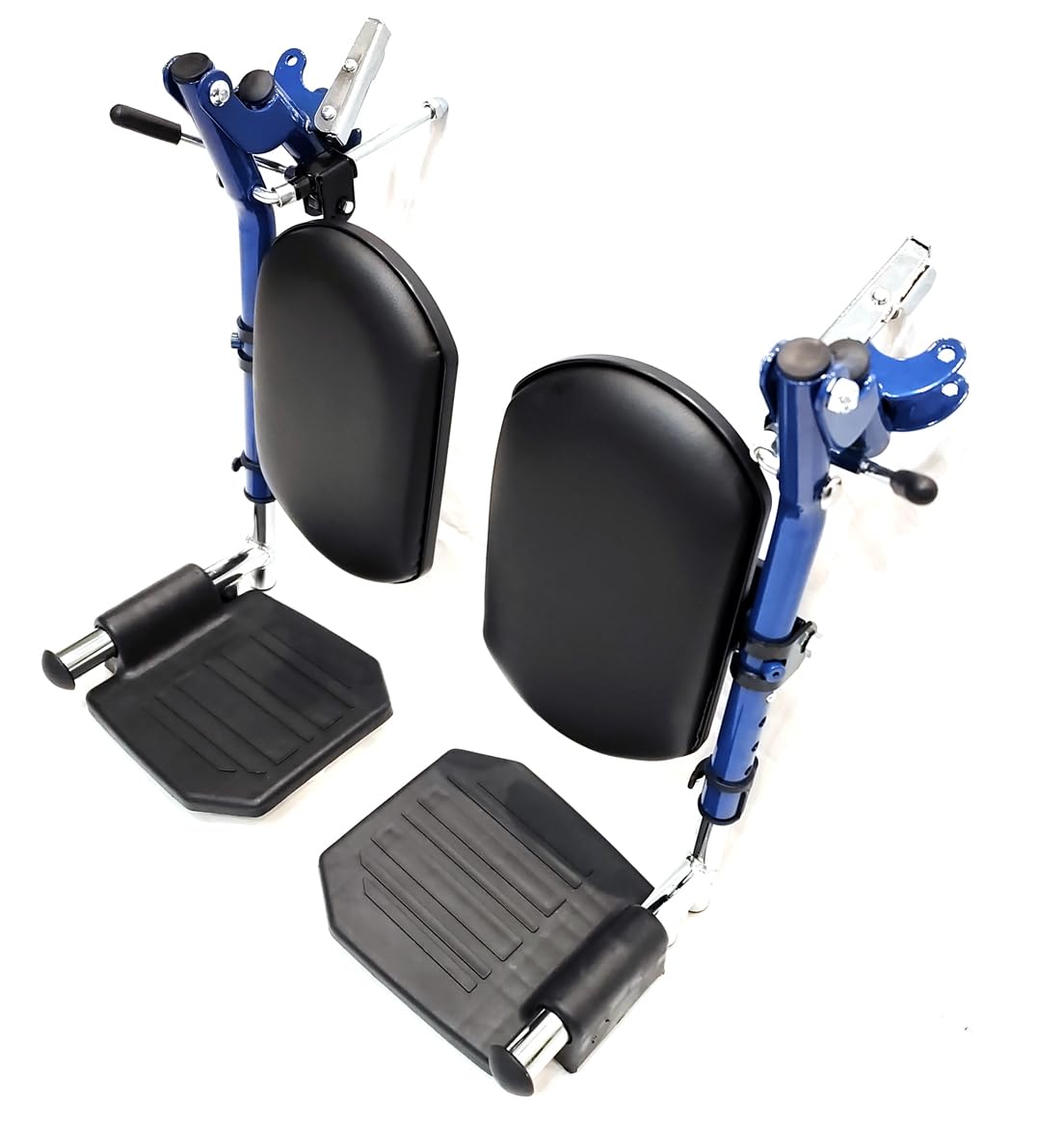Blue Wheelchair Elevating Leg Rest with Padded Calf Pad Z49002