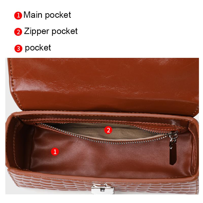 Genuine Cowhide Crocodile Embossed Crossbody Shoulder Bag M432