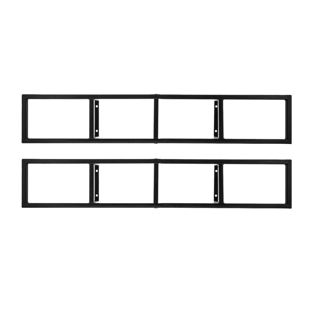 34 Inch Black Metal Media Storage Rack K557416