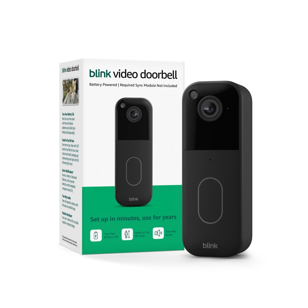 Black Video Doorbell P399