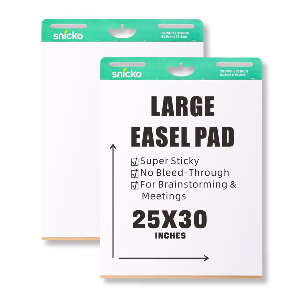 White Self Stick Easel Pad 25 in x 30 in 30 Sheets 2 Pads N135