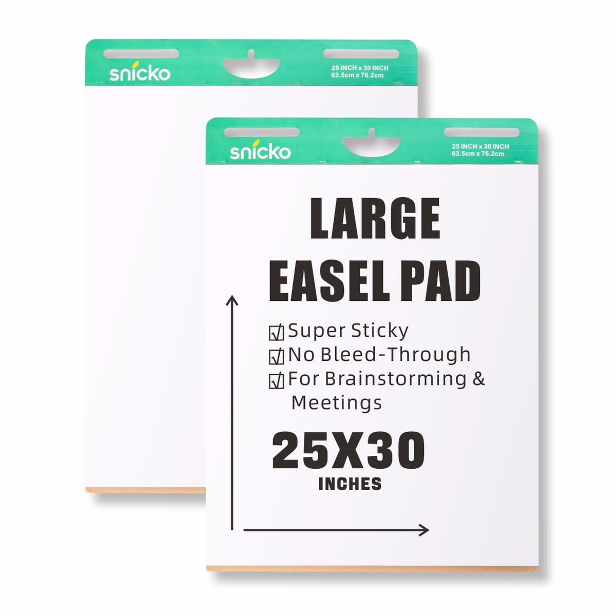 White Self Stick Easel Pad 25 in x 30 in 30 Sheets 2 Pads N135