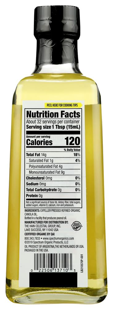 Organic Canola Oil 16 fl oz 2 pc L187
