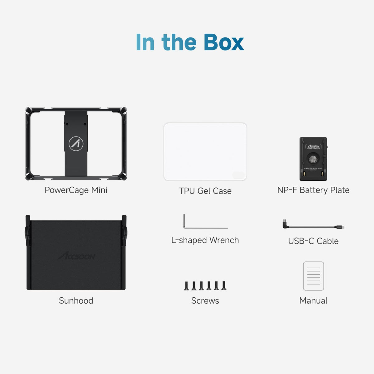 iPad mini Cage with Battery Plate Adapter and Sunhood D494