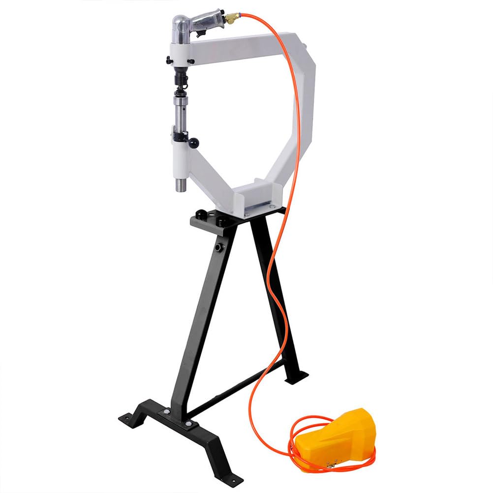 Pneumatic Planishing Hammer, 4" Throat Depth Metal Shaping Hammer with Foot Pedal & Steel Stand X874
