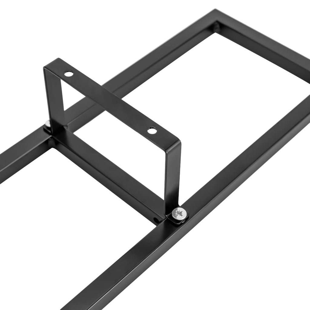 34 Inch Black Metal Media Storage Rack K557416