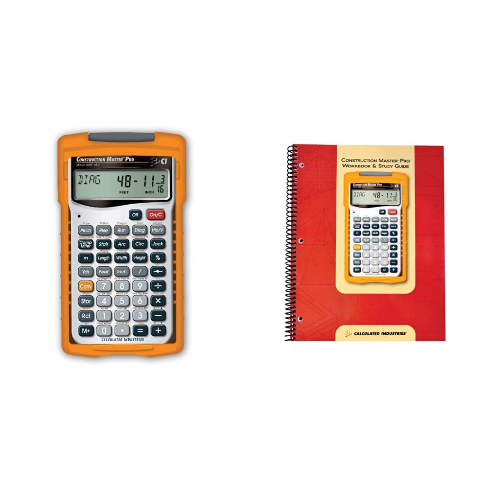 Construction Master Pro Calculator and Workbook N72739