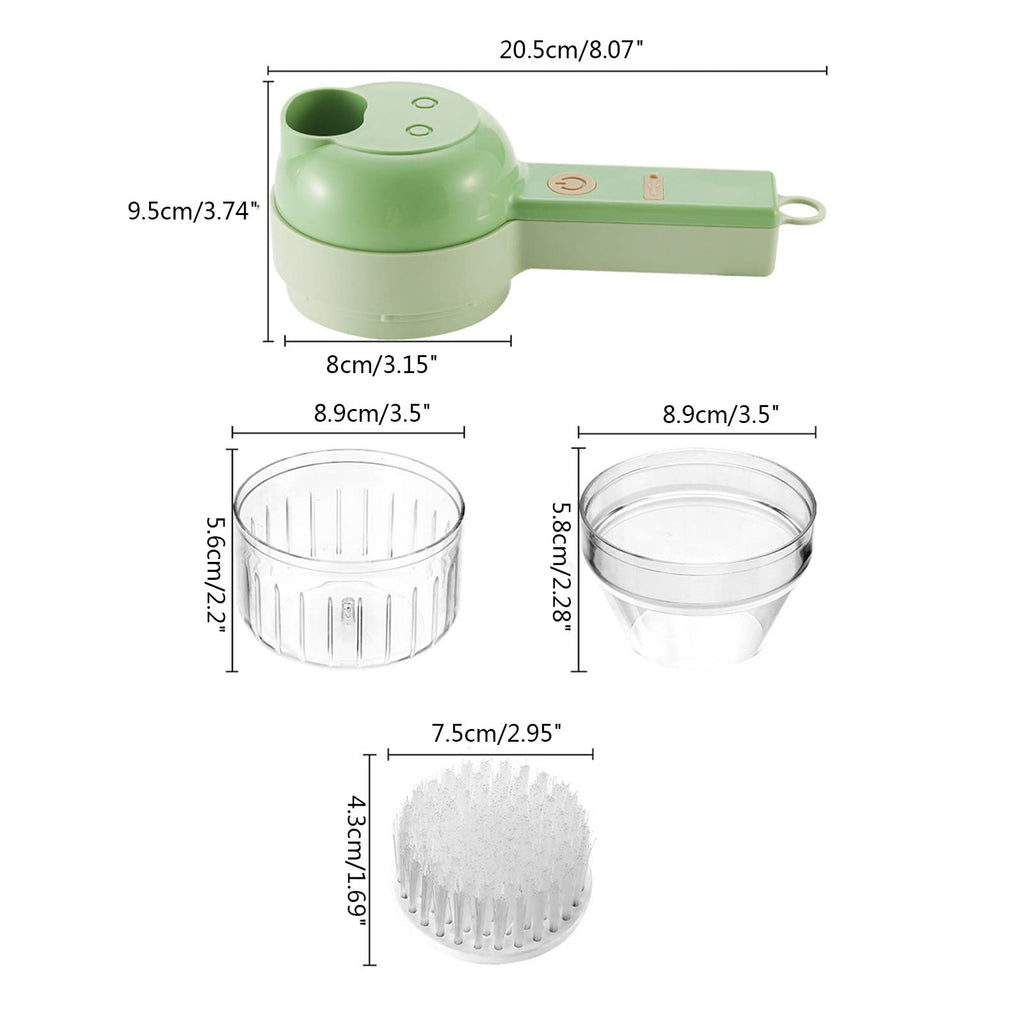 4 in 1 Cordless Electric Vegetable Cutter Set U5396