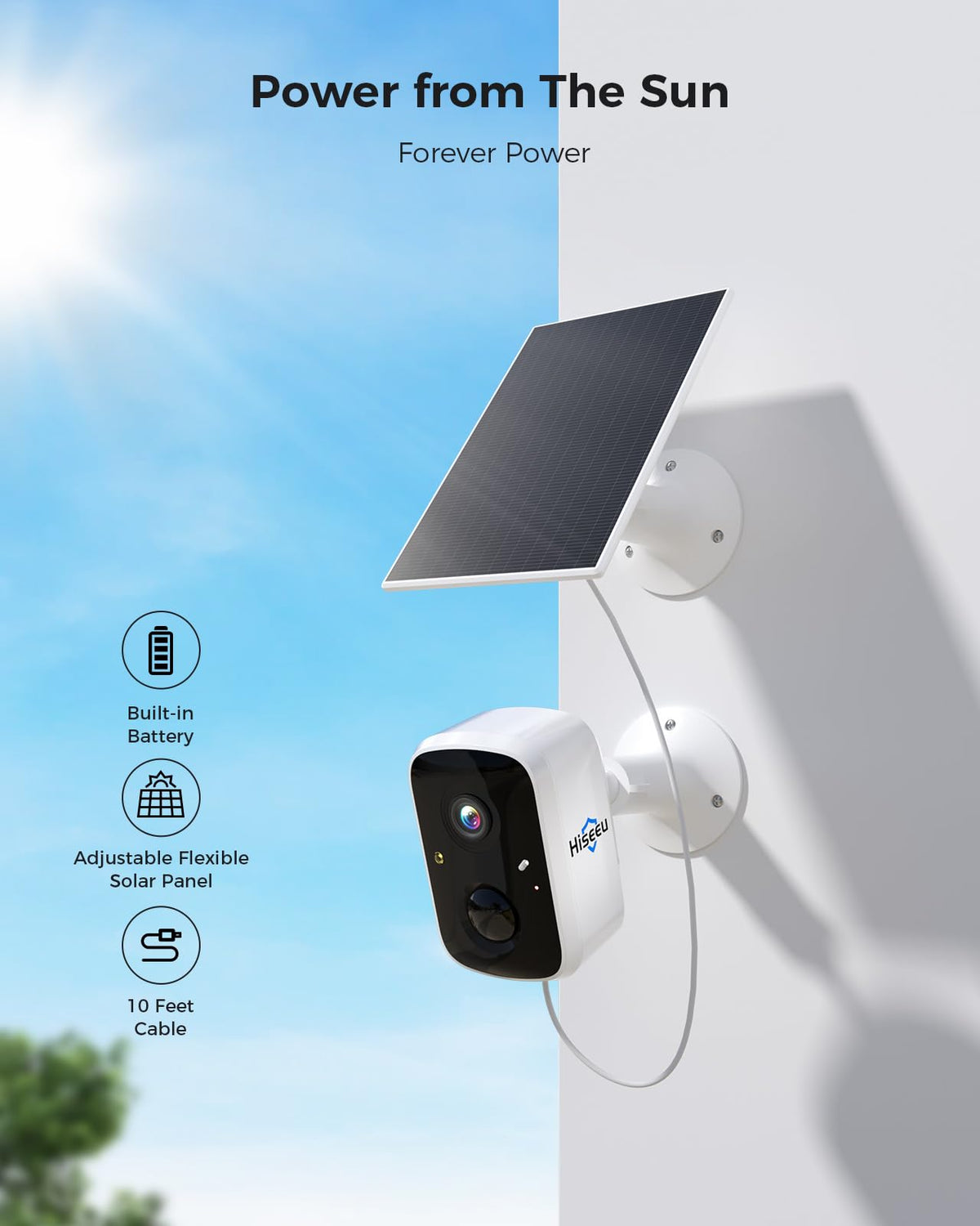 Solar Security Cameras Wireless Outdoor System, 8 Cam-Kit, 4MP Color Night Vision, 1TB HDD Q141521