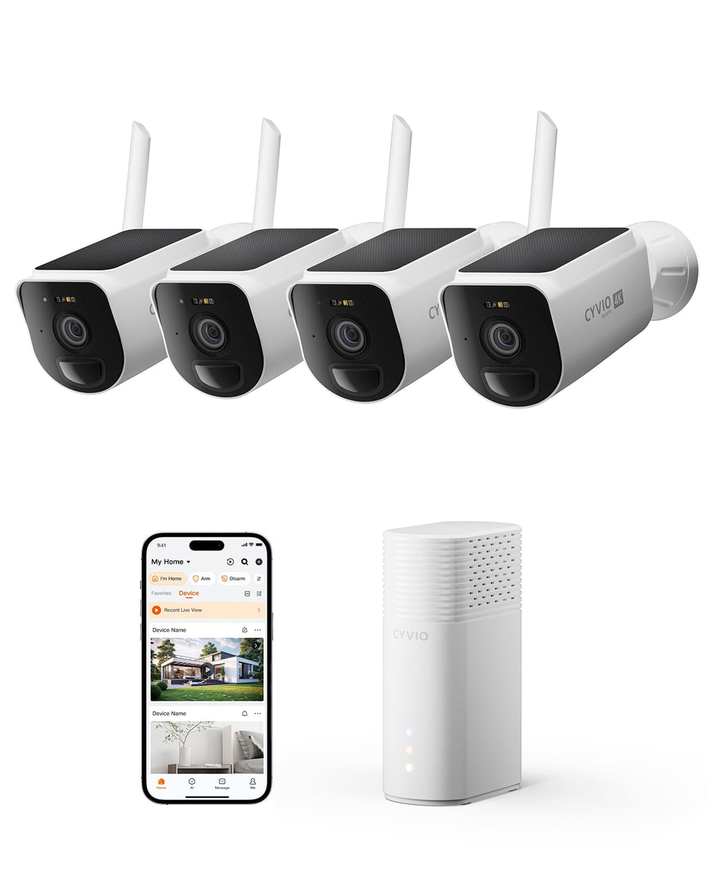 Solar Wireless Security Camera System B23581