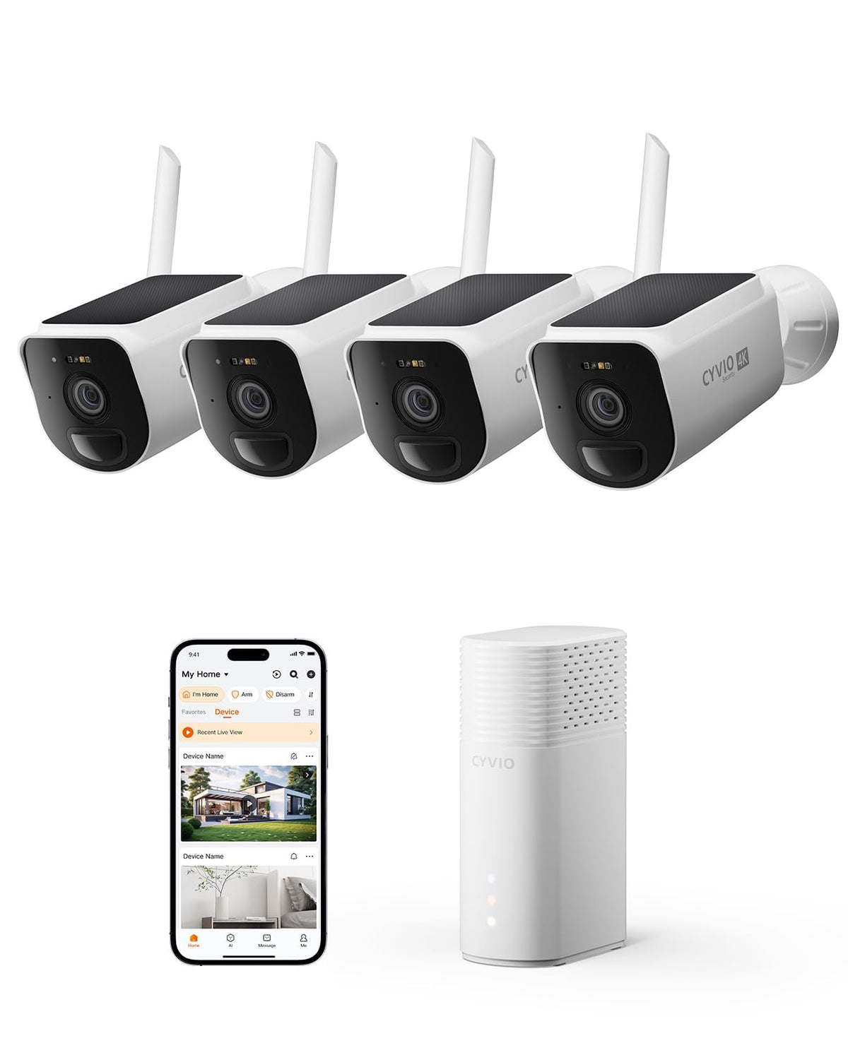 Solar Wireless Security Camera System B23581