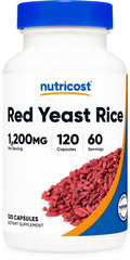 Red Yeast Rice 1200mg 120 Capsules Gluten Free P18870