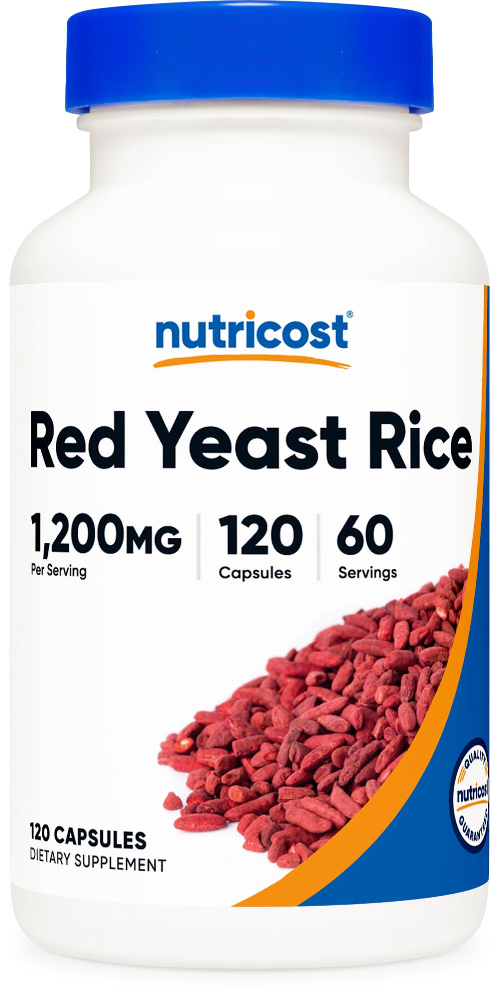 Red Yeast Rice 1200mg 120 Capsules Gluten Free P18870