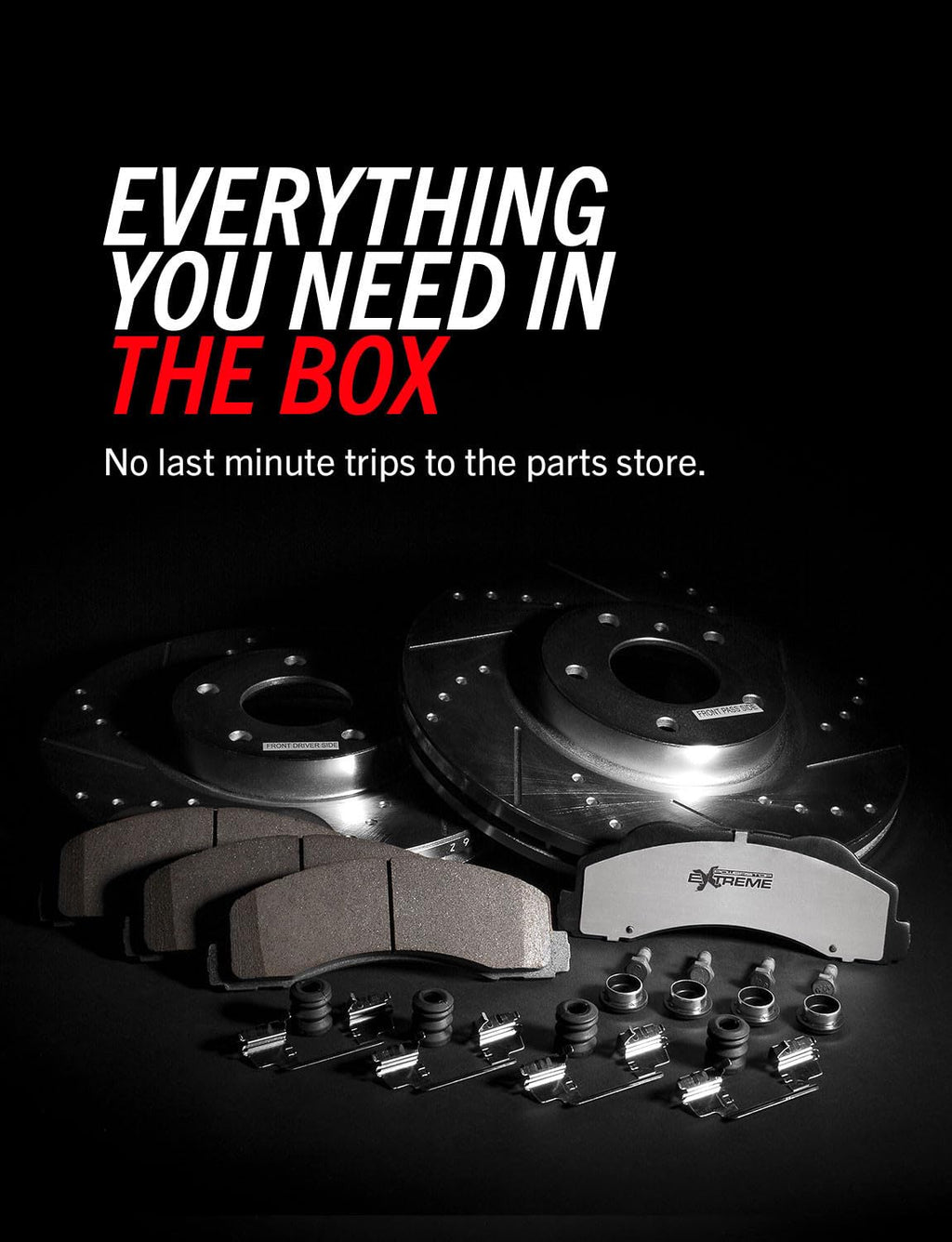 Front & Rear Brake Pad & Rotor Kit K384