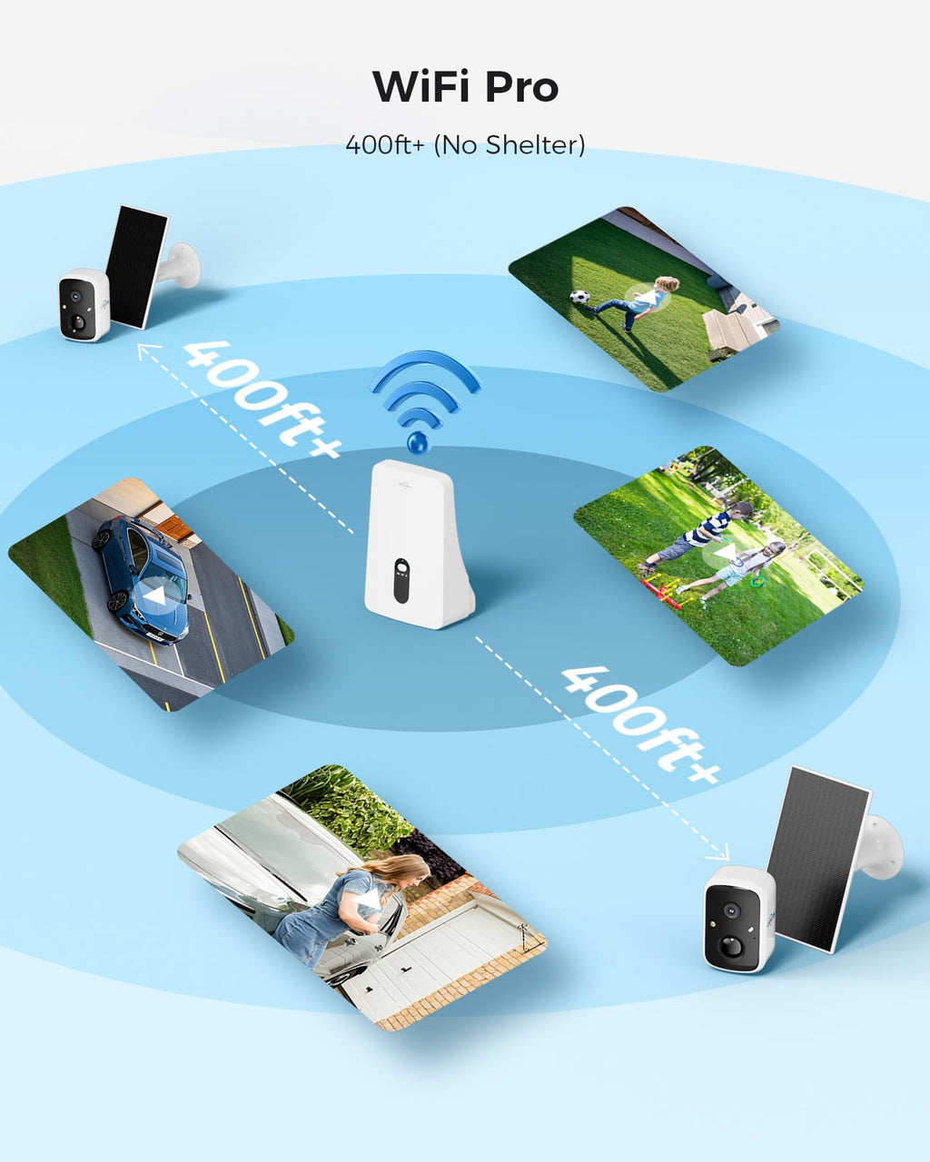 Solar Security Cameras Wireless Outdoor System, 8 Cam-Kit, 4MP Color Night Vision, 1TB HDD Q141521