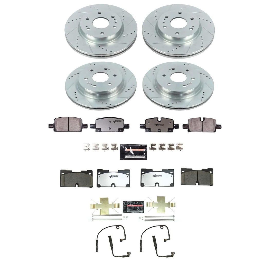 Front & Rear Brake Pad & Rotor Kit K384