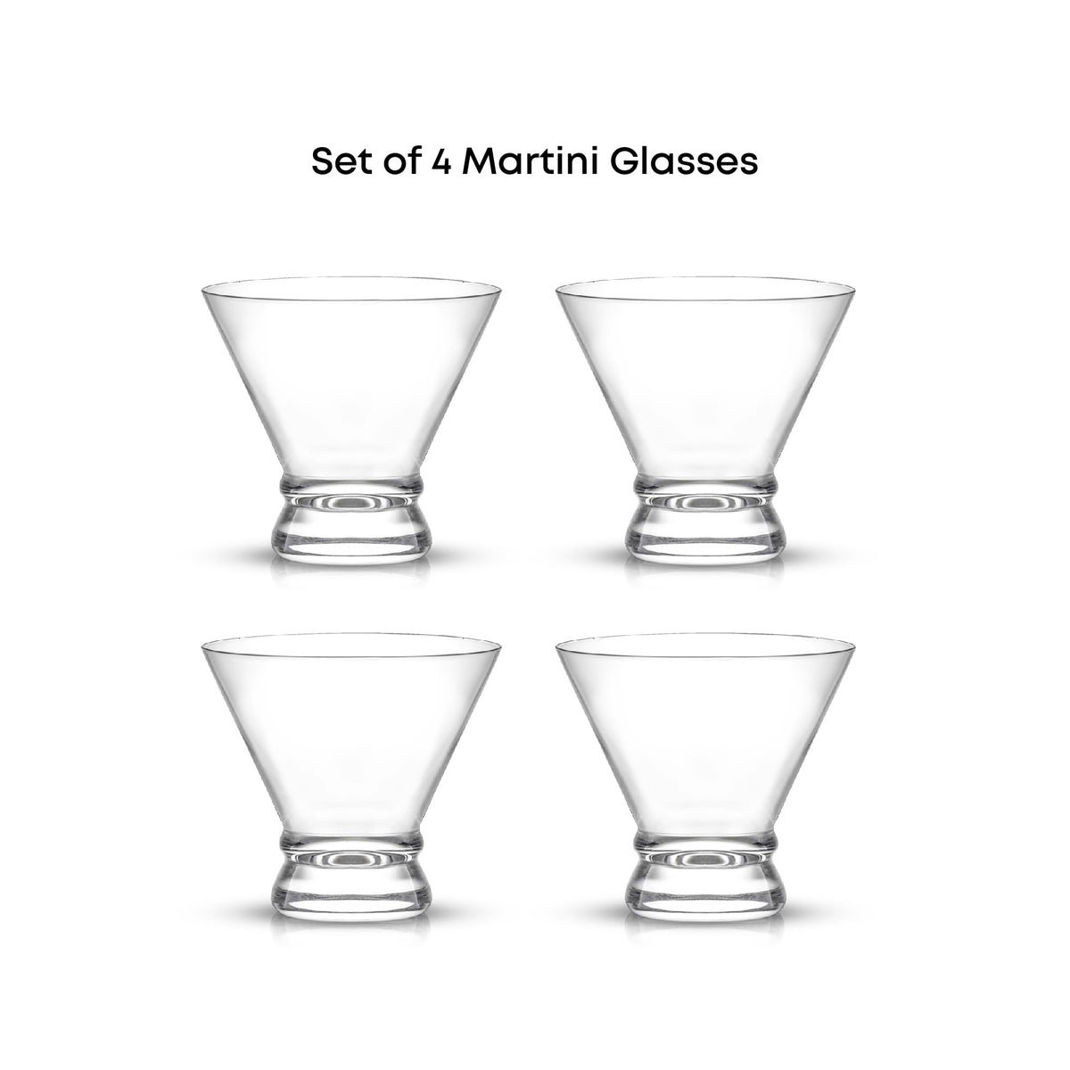 Stemless Martini Glasses Set of 4 O130
