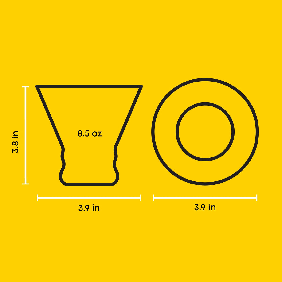 Stemless Martini Glasses Set of 4 O130