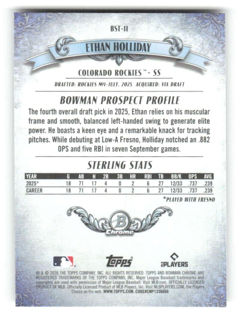 2026 Bowman Chrome Mega Box Baseball Trading Card C38811