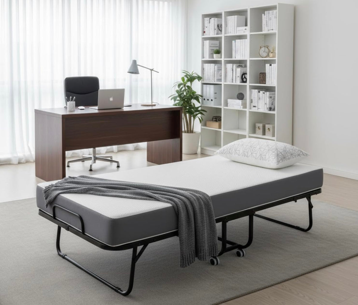 Foldable Bed with 5" Memory Foam Mattress I735