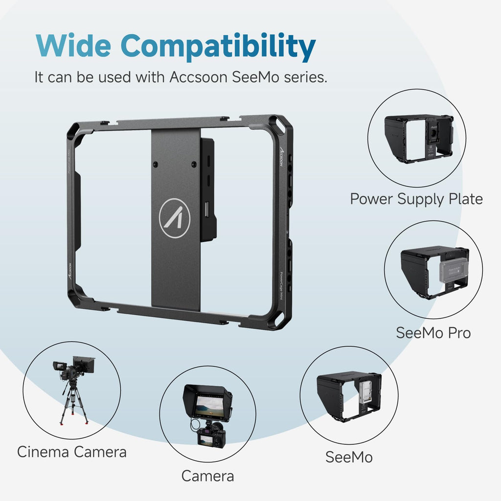 iPad mini Cage with Battery Plate Adapter and Sunhood D494