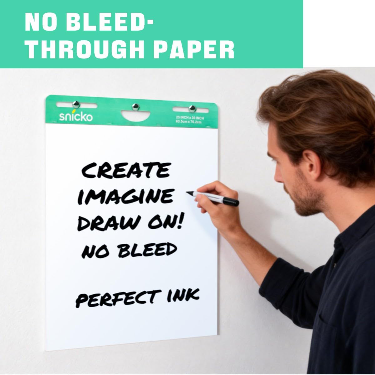White Self Stick Easel Pad 25 in x 30 in 30 Sheets 2 Pads N135