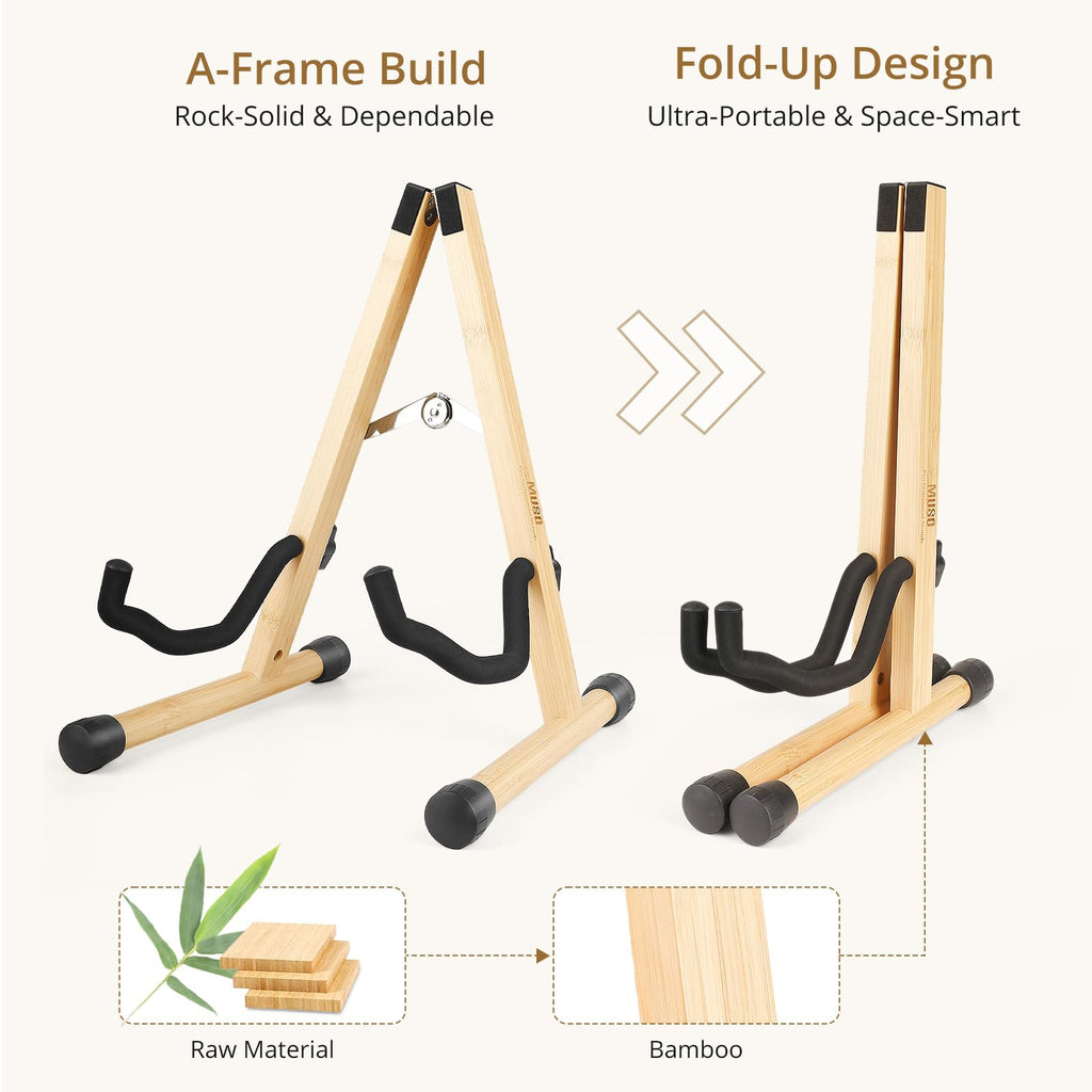 Foldable Wood Guitar Stand E8879