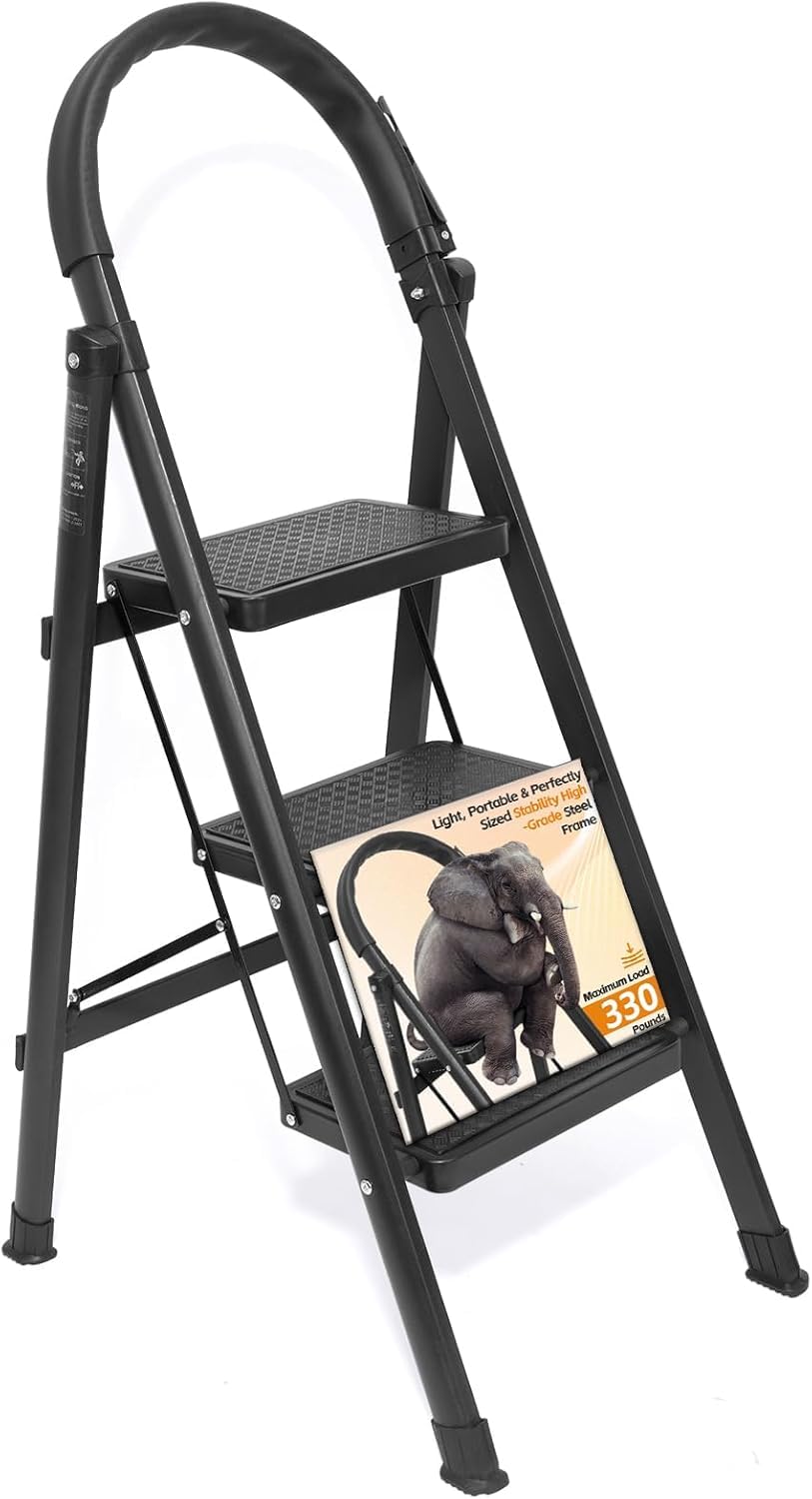 Lightweight Folding 3 Step Ladder F54118