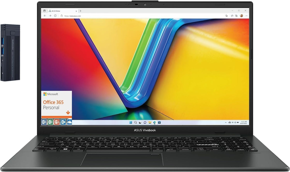 15.6" FHD Laptop Intel i3 8GB RAM 128GB Storage Windows 11 Black H580232