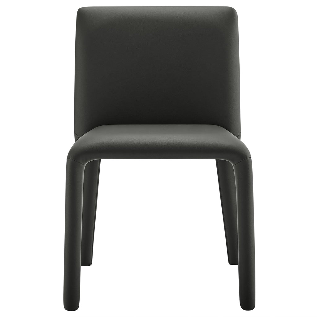 Black Faux Leather Dining Chair S482175