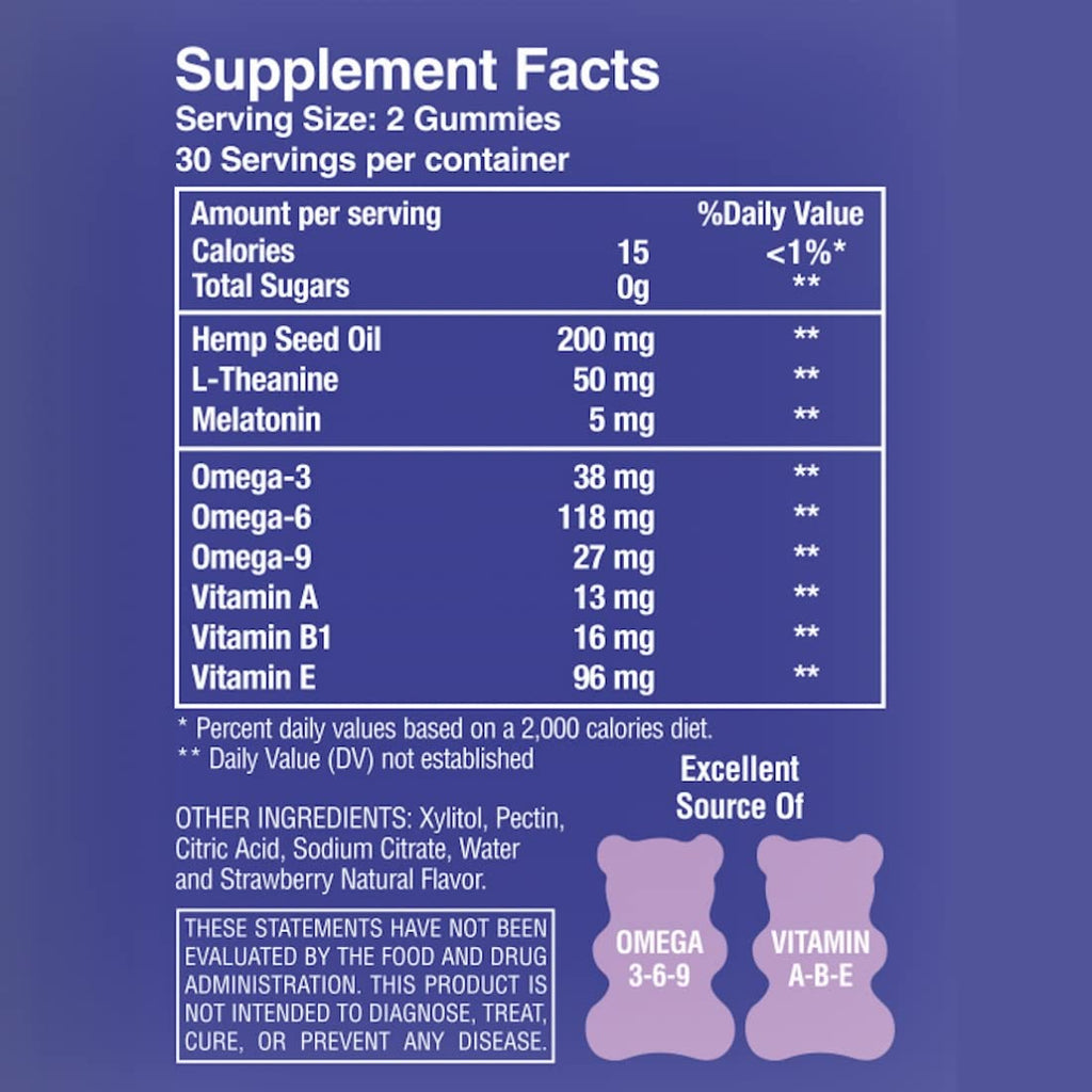 Sugar Free Strawberry Vegan 60 ct Gummies U66159