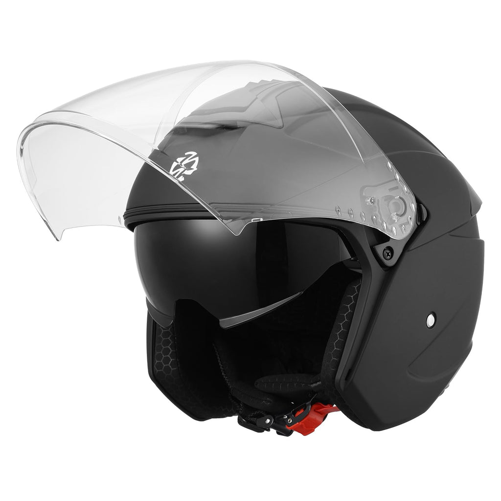 3/4 Motorcycle Helmet DOT Approved Open Face U192107