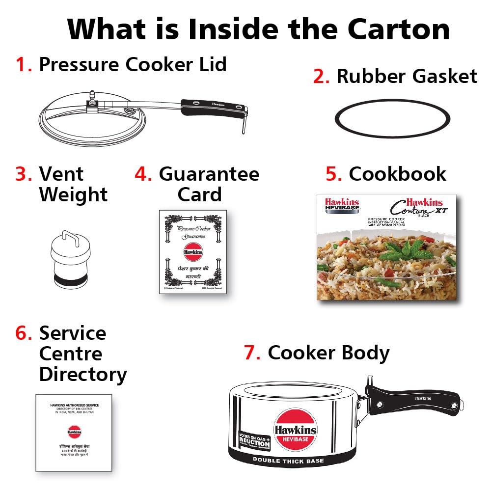 2 Litre Aluminium Pressure Cooker K930664