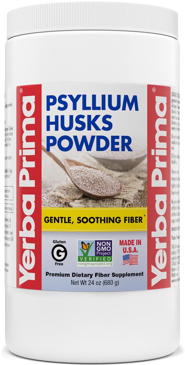 24 oz Unflavored Psyllium Husk Powder Fiber Supplement K19494