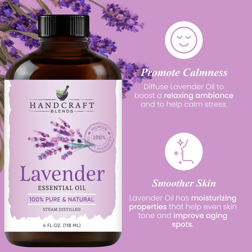 Lavender and Spearmint Essential Oils 2 x 4 Fl Oz Q2036