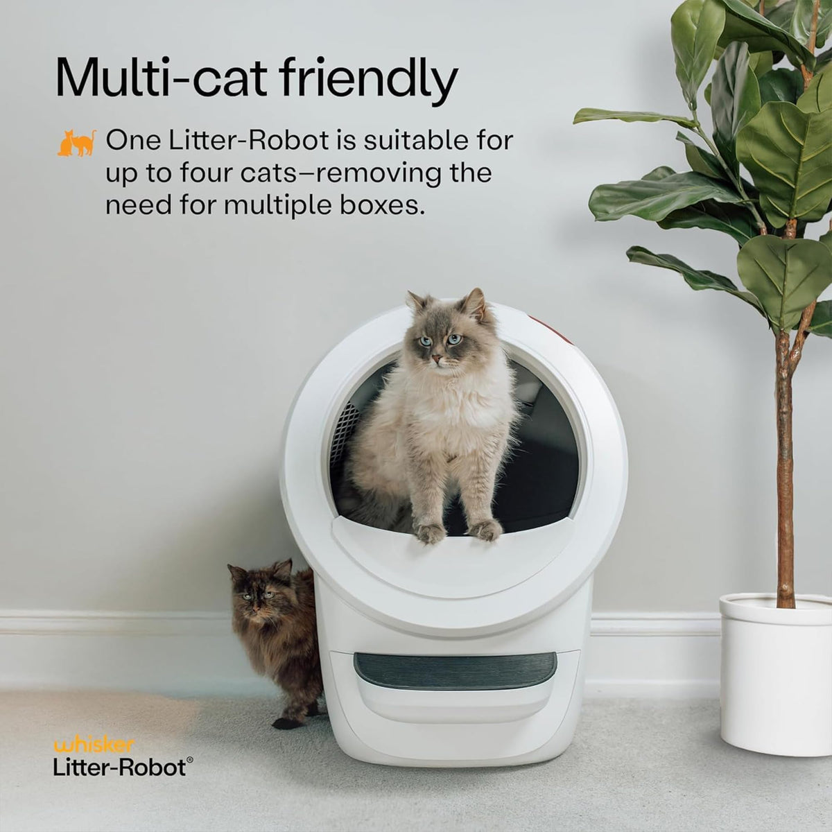 White Automatic Litter Box V26295