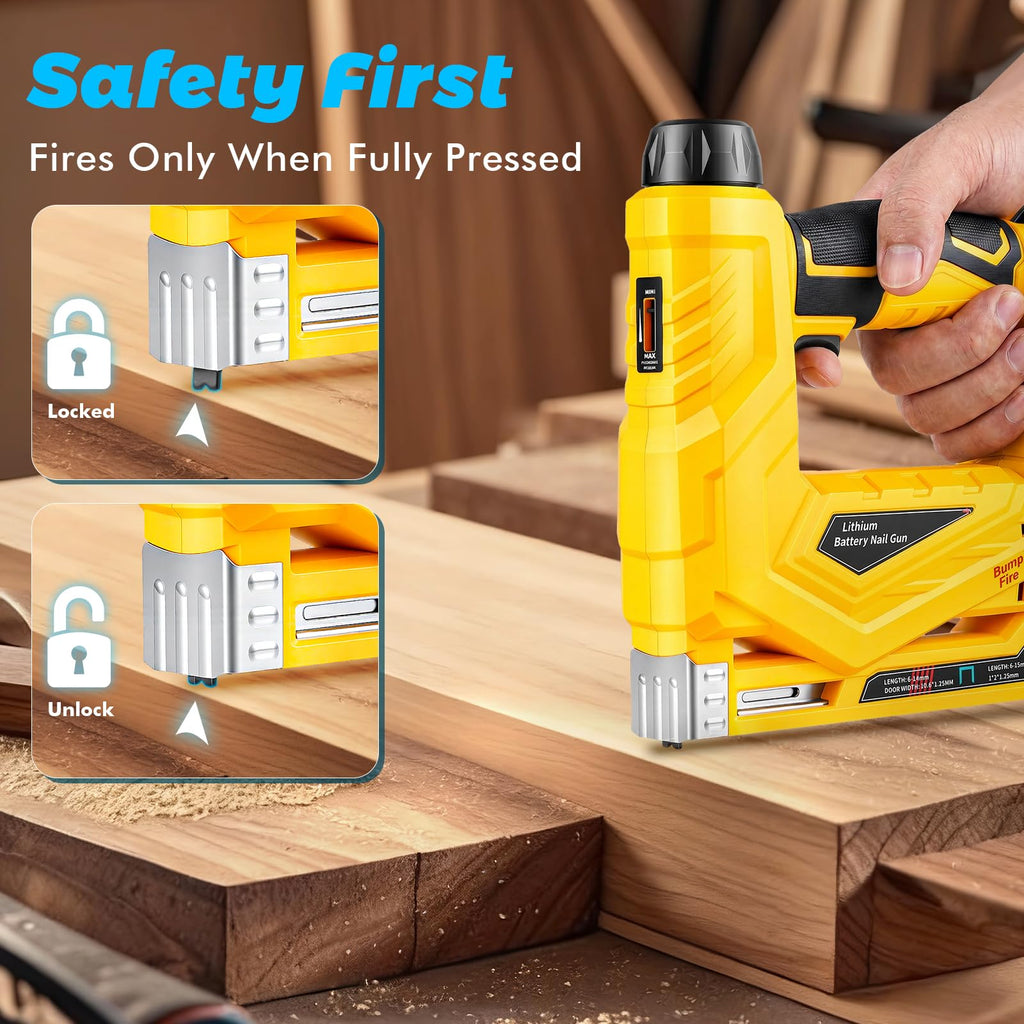 18 Gauge Cordless Brad Nailer and Narrow Crown Stapler F401833