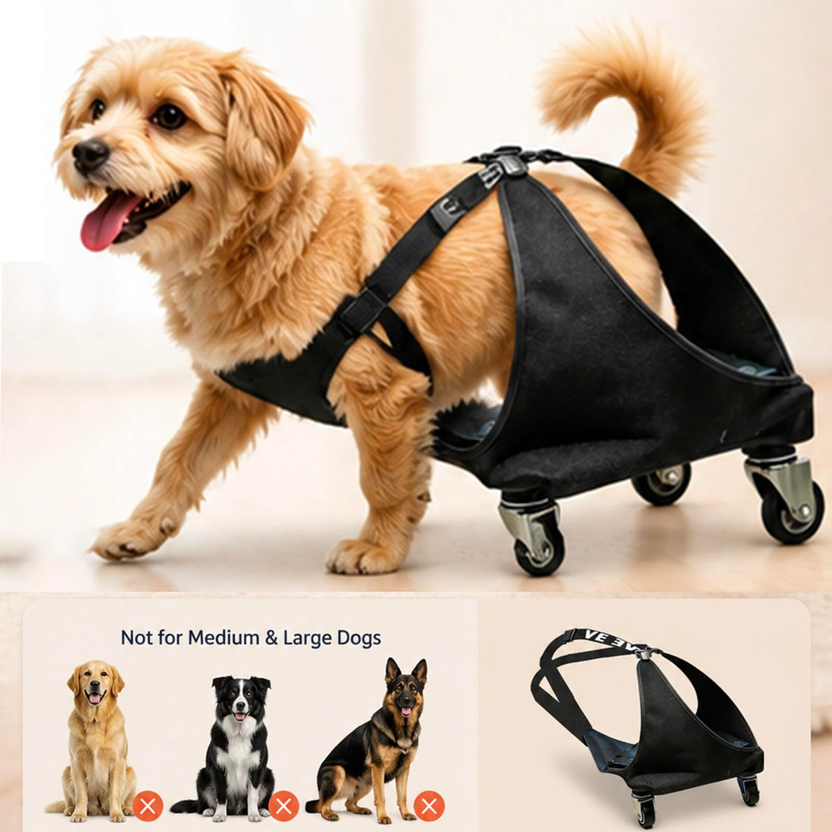 Small Dog or Cat Wheelchair for Back Legs X11354