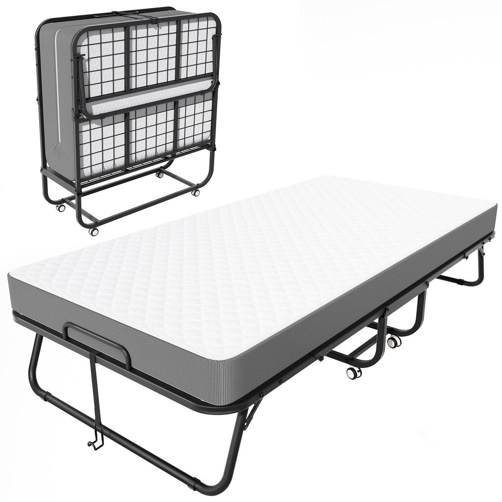 Foldable Bed with 5" Memory Foam Mattress I735