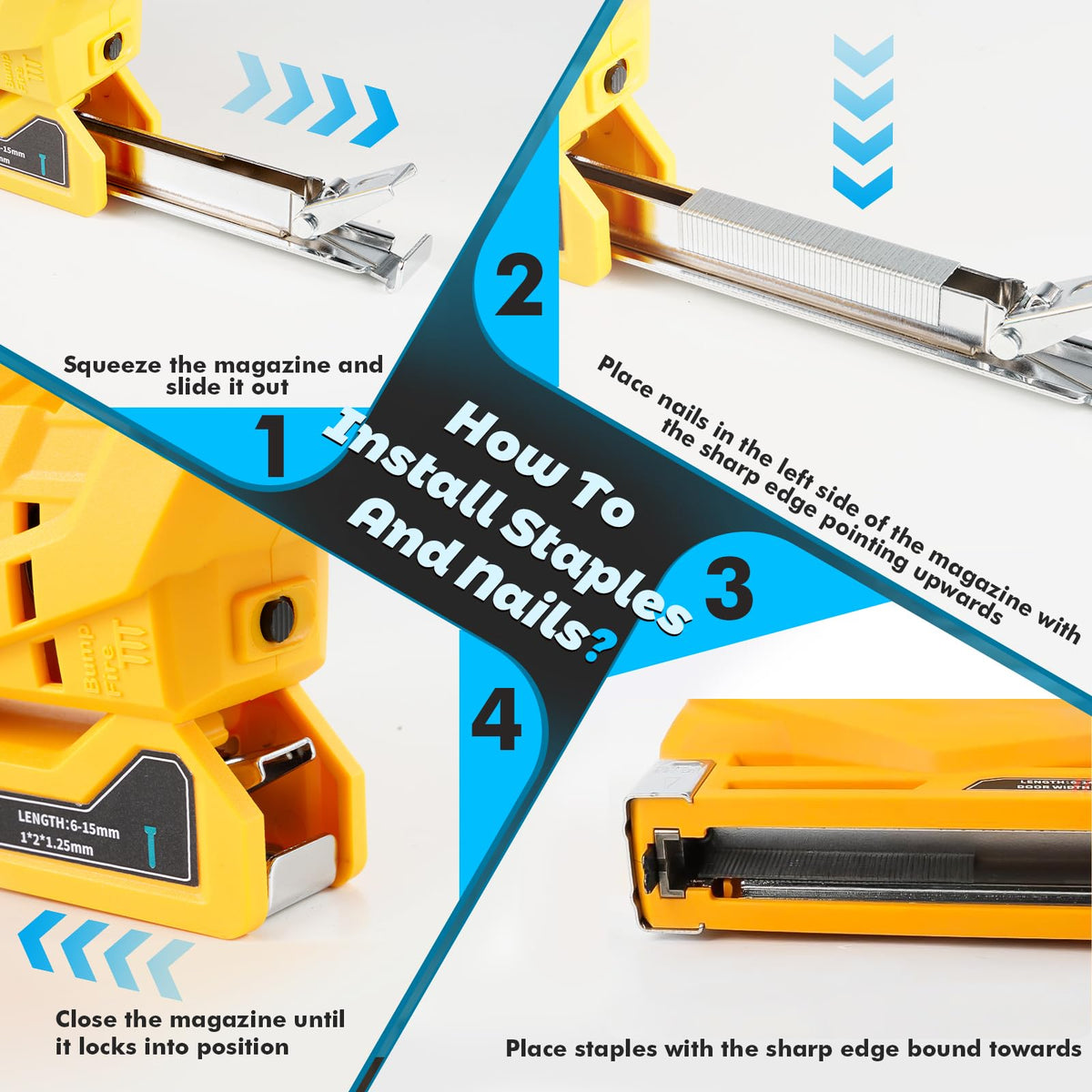 18 Gauge Cordless Brad Nailer and Narrow Crown Stapler F401833