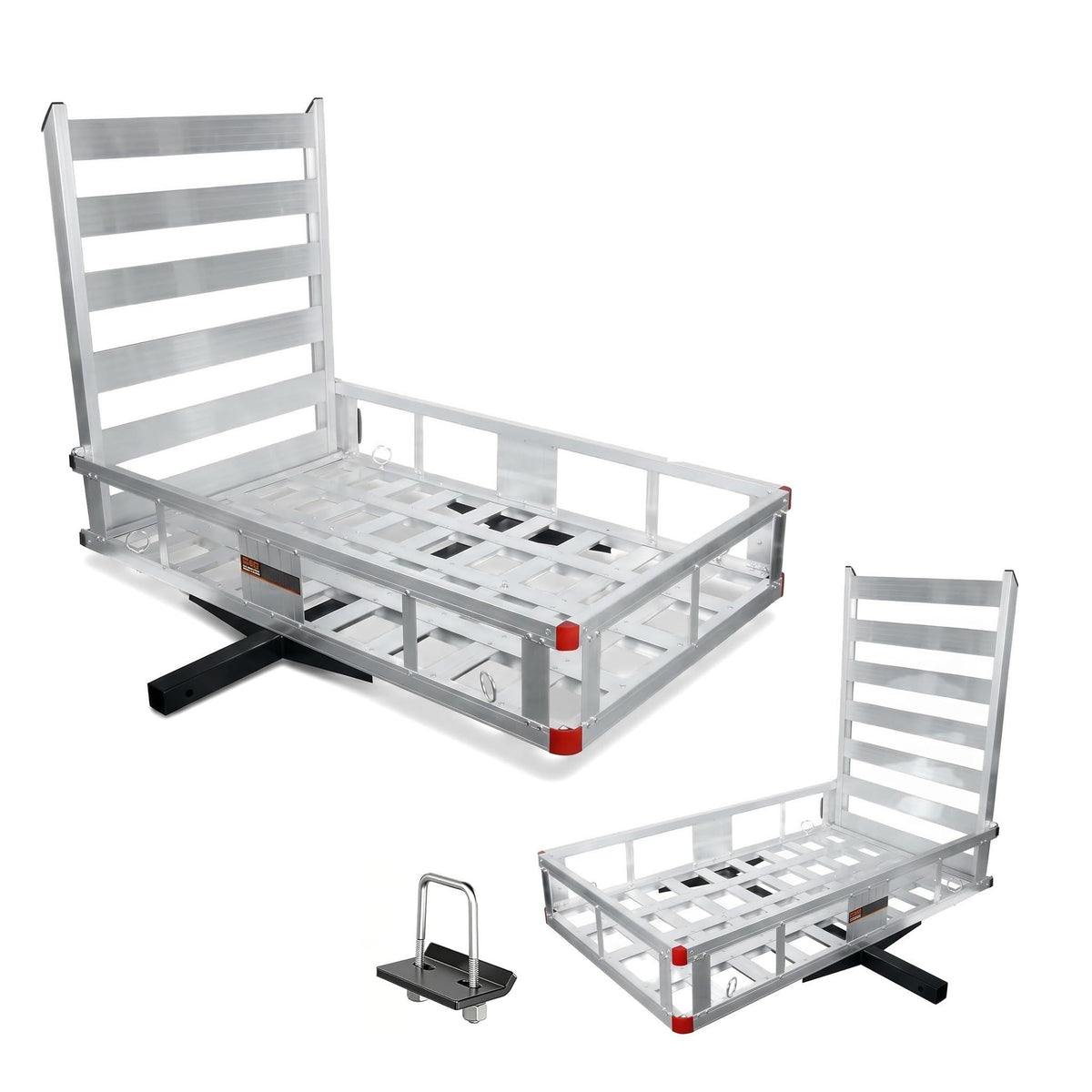 50" x 30" Aluminum Trailer Hitch Cargo Carrier with 41.5" Ramp X386407