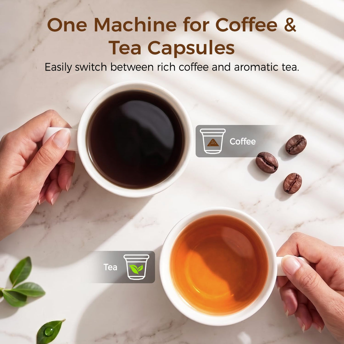Single Serve Coffee Maker Black J6933