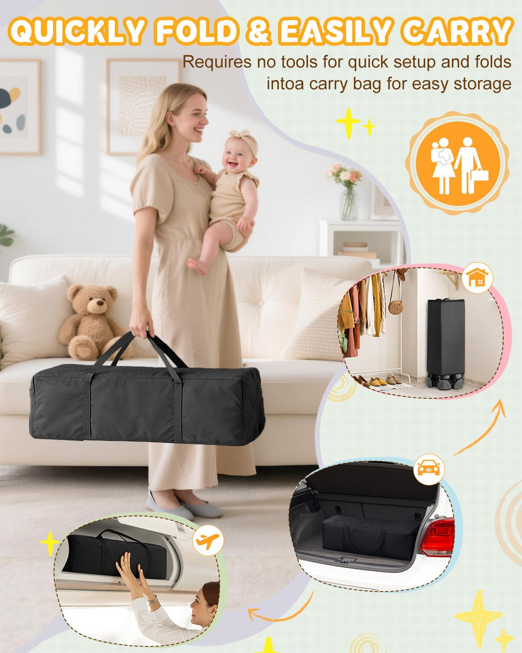 5 in 1 Bedside Bassinet X77743