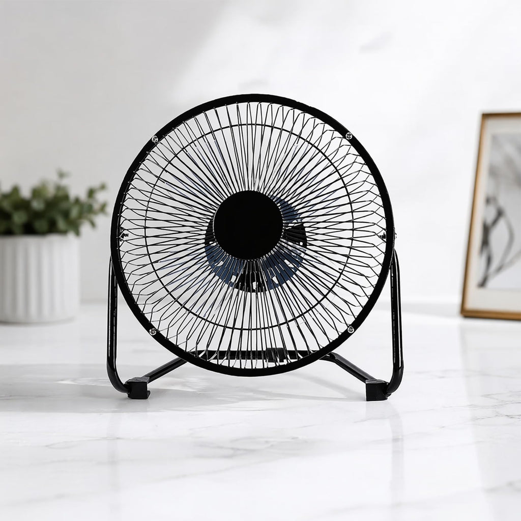 9 Inch Black Metal High Velocity Floor & Wall Mount Fan I56845