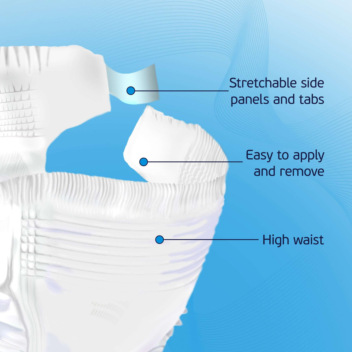 2XL Disposable Adult Diapers with Tabs R893
