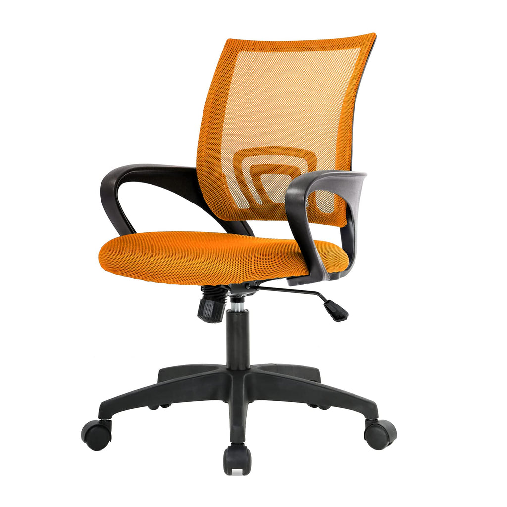 Ergonomic Orange Mesh Office Chair with Lumbar Support E914