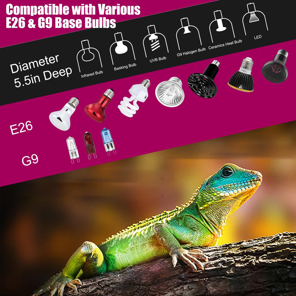 Ceramic Socket Reptile Heat Lamp Kit K46240