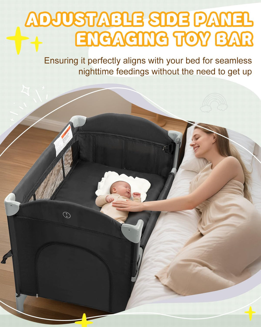5 in 1 Bedside Bassinet X77743