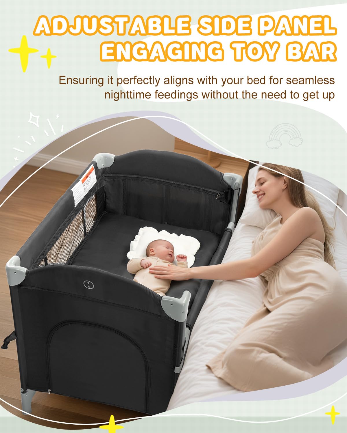 5 in 1 Bedside Bassinet X77743